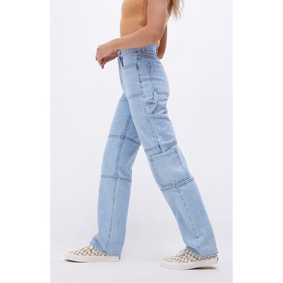 PacSun High Rise Straight Utility Cargo Jeans - Picture 5 of 10